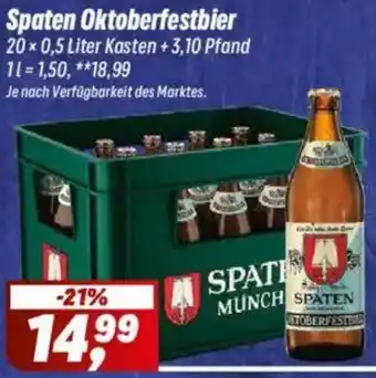 Simmel Spaten Oktoberfestbier Angebot