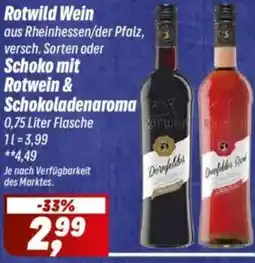 Simmel Rotwild Wein oder Schoko mit Rotwein & Schokoladenaroma Angebot