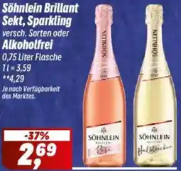 Simmel Söhnlein Brillant Sekt, Sparkling oder Alkoholfrei Angebot