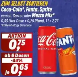 Simmel Coca-Cola, Fanta, Sprite oder Mezzo Mix Angebot