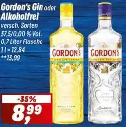 Simmel Gordon's Gin oder Alkoholfrei Angebot
