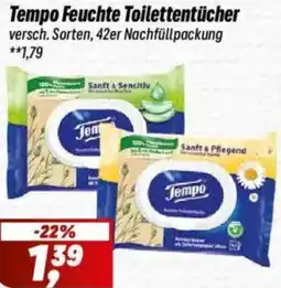 Simmel Tempo Feuchte Toilettentücher Angebot