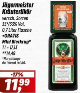 Simmel Jägermeister Kräuterlikör Angebot