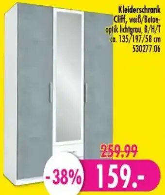 Möbel Boss Kleiderschrank Cliff Angebot