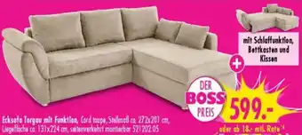 Möbel Boss Ecksofa Torgau mit Funktion Angebot