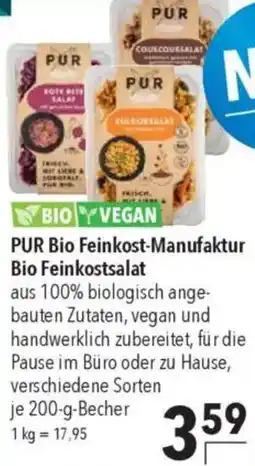 CITTI Markt PUR Bio Feinkost-Manufaktur Bio Feinkostsalat Angebot