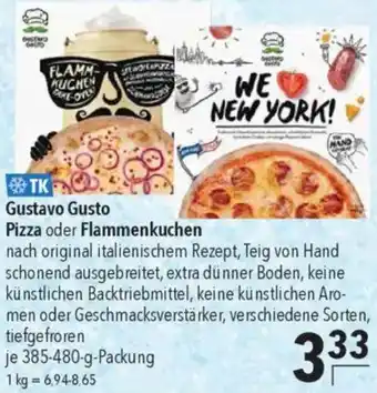 CITTI Markt Gustavo Gusto Pizza oder Flammenkuchen Angebot