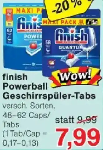 Jawoll finish Powerball Geschirrspüler-Tabs Angebot