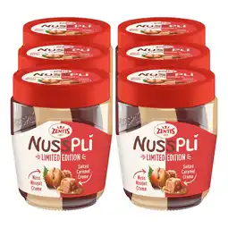 Netto Marken-Discount Zentis Duo-Creme, Nusspli + salted Caramel, 300g, 6er Pack Angebot