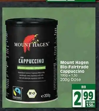 Edeka Mount Hagen Bio-fairtrade Cappuccino Angebot