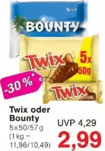 Jawoll Twix oder Bounty Angebot
