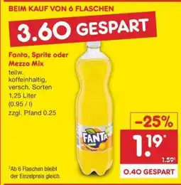 Netto Marken-Discount Fanta, Sprite oder Mezzo Mix Angebot