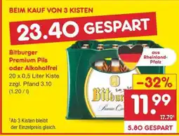 Netto Marken-Discount Bitburger Premium Pils oder Alkoholfrei Angebot