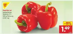 Netto Marken-Discount Paprika rot Angebot