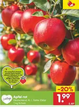 Netto Marken-Discount Äpfel rot Angebot