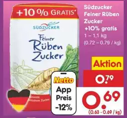 Netto Marken-Discount Südzucker Feiner Rüben Zucker +10% gratis Angebot