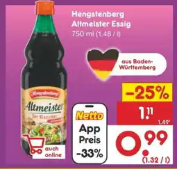 Netto Marken-Discount Hengstenberg Altmeister Essig Angebot