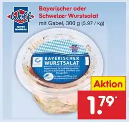 Netto Marken-Discount Bayerischer oder Schweizer Wurstsalat Angebot