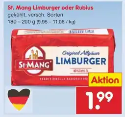 Netto Marken-Discount St. Mang Limburger oder Rubius Angebot