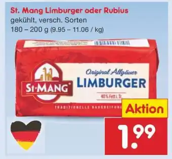 Netto Marken-Discount St. Mang Limburger oder Rubius Angebot