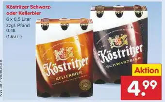 Netto Marken-Discount Köstritzer Schwarz- oder Kellerbier Angebot