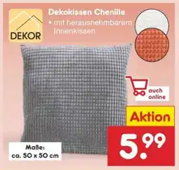 Netto Marken-Discount Dekokissen Chenille Angebot