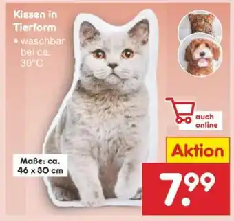 Netto Marken-Discount Kissen in Tierform Angebot