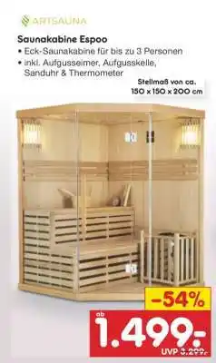Netto Marken-Discount Saunakabine Espoo Angebot