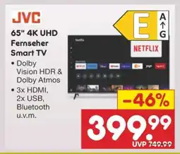 Netto Marken-Discount 65 4K UHD Fernseher Smart TV Angebot