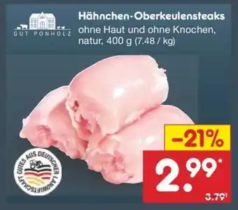 Netto Marken-Discount Hähnchen Oberkeulensteaks Angebot