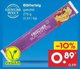 Netto Marken-Discount Blätterteig Angebot