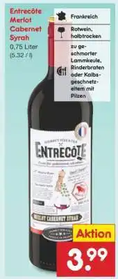 Netto Marken-Discount Entrecôte Merlot Cabernet Syrah Angebot