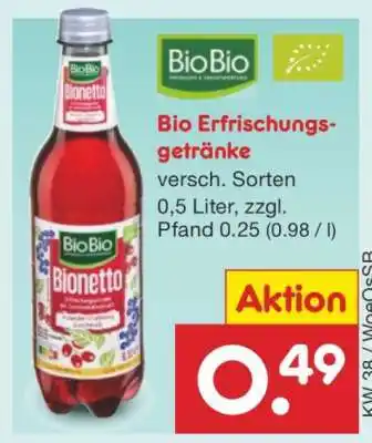 Netto Marken-Discount Bio-Erfrischungsgetränke Angebot