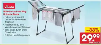 Netto Marken-Discount Wäscheständer King Ultimate Black Angebot