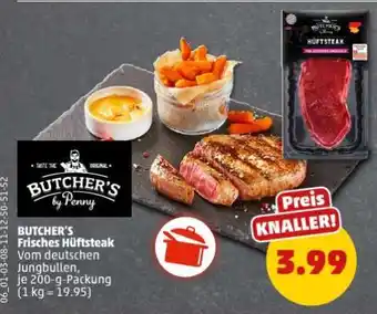 PENNY BUTCHER'S Frisches Hüftsteak Angebot