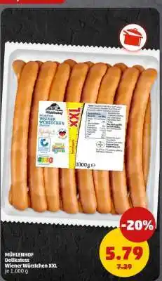 PENNY MÜHLENHOF Delikatess Wiener Würstchen XXL Angebot