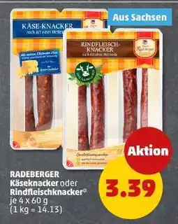 PENNY RADEBERGER Käseknacker oder Rindfleischknacker Angebot