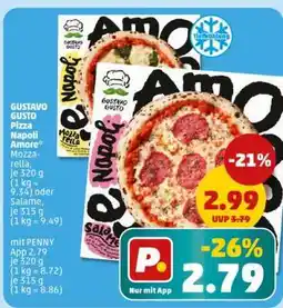 PENNY GUSTAVO GUSTO Pizza Napoli Amore Angebot