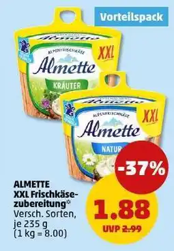 PENNY ALMETTE XXL Frischkäsezubereitung Angebot