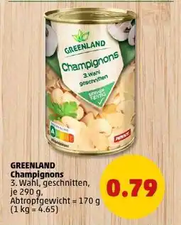 PENNY GREENLAND Champignons Angebot