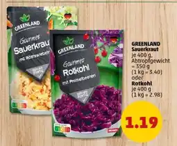 PENNY GREENLAND Sauerkraut Angebot