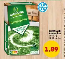 PENNY GREENLAND Rahmspinat Angebot
