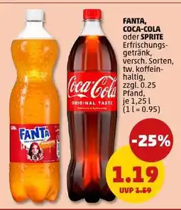 PENNY FANTA, COCA-COLA oder SPRITE Angebot