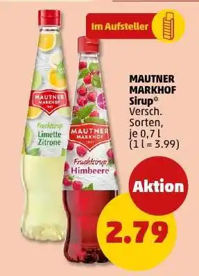 PENNY Mautner Markhof Sirup Angebot