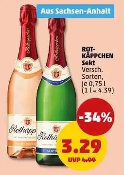 PENNY ROT-KÄPPCHEN Sekt Angebot