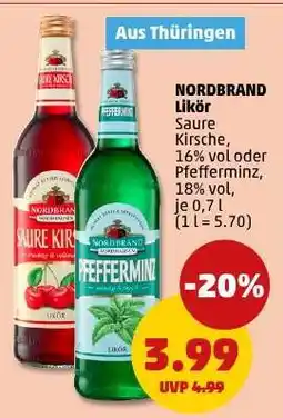PENNY Nordbrand Likör Angebot