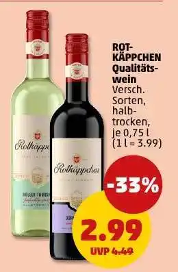 PENNY ROT-KÄPPCHEN Qualitätswein Angebot