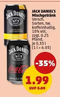 PENNY JACK DANIEL'S Mischgetränk Angebot