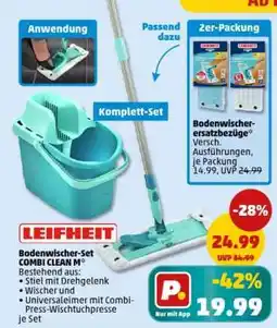 PENNY LEIFHEIT Bodenwischer-Set COMBI CLEAN M Angebot