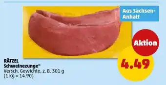 PENNY RÄTZEL Schweinezunge Angebot